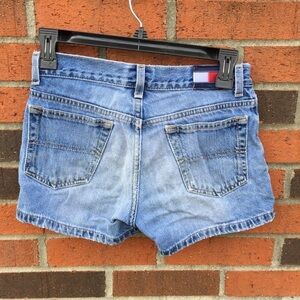Vintage Tommy Hilfiger Blue Jean Shorts Logo